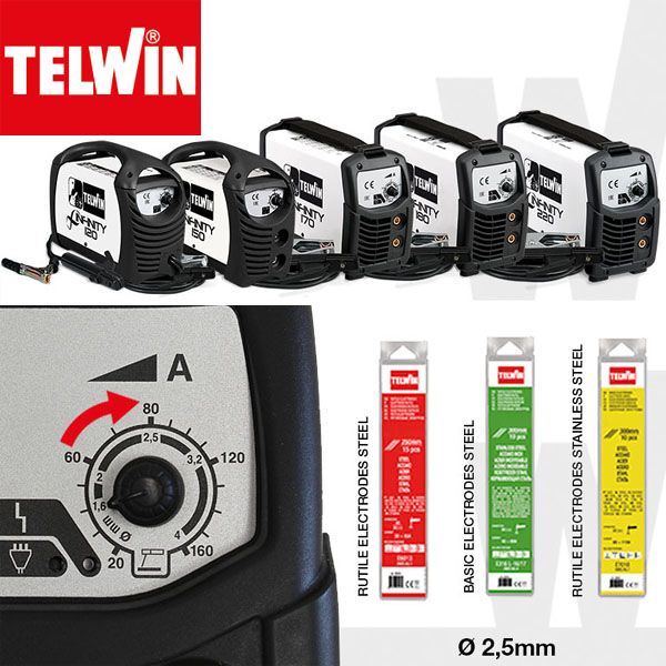 Maquina de Soldar inverter MMA / TIG Infinity 170 Telwin - Mi Ferreteria