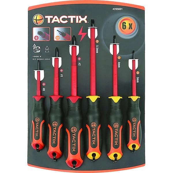 Juego destornilladores aislados 1000 Volts Tactix 205601 Juego destornilladores aislados 1000 Volts Tactix 205601