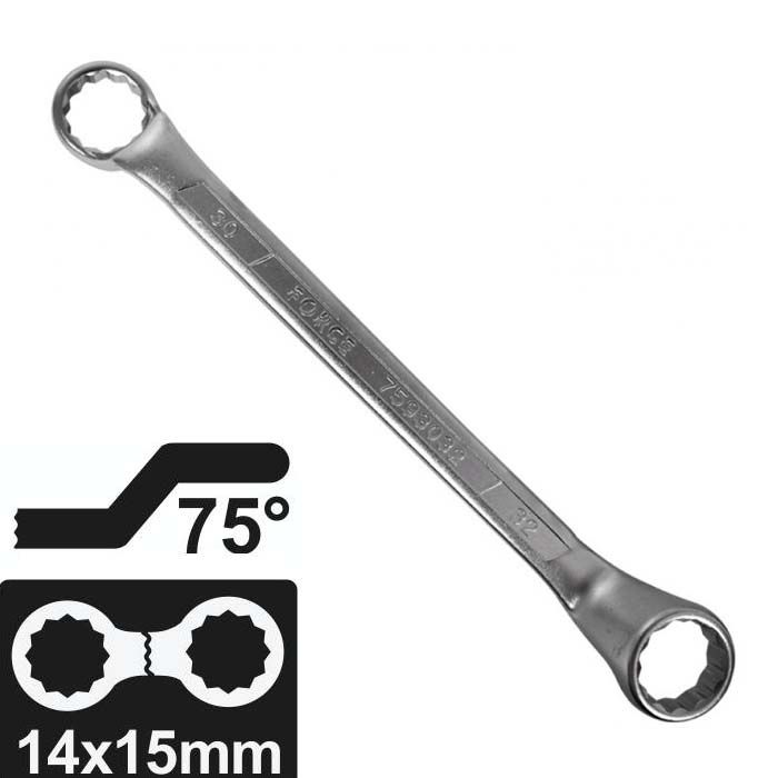 llave corona corona acodada 14X15 mm. Force 7591415 llave-corona-corona-acodada-14X15-mm.-Force-7591415