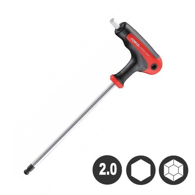 LLAVE ALLEN 2 MM. CON MANGO FORCE 76502G LLAVE-ALLEN-2-MM.-CON-MANGO-FORCE-76502G