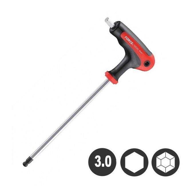 LLAVE ALLEN 3 MM. CON MANGO FORCE 76503G LLAVE-ALLEN-3-MM.-CON-MANGO-FORCE-76503G
