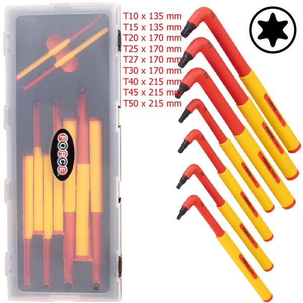JUEGO LLAVES TORX AISLADAS 1000 V. FORCE K50926N - Mi Ferretería