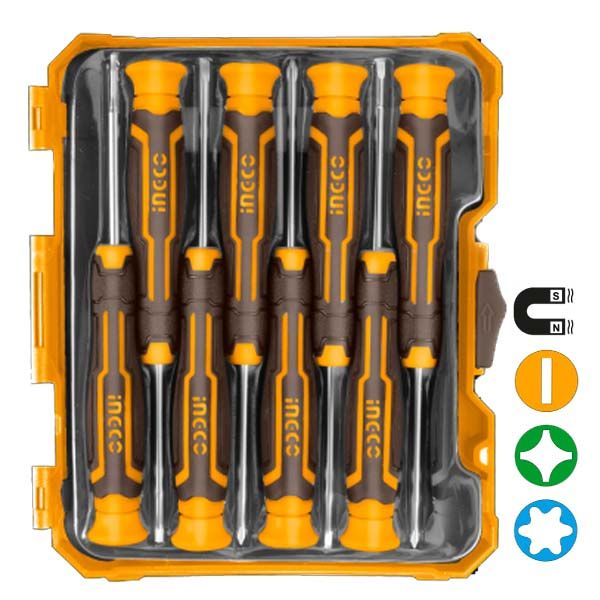 set-destornilladores-de-precision-8-Piezas-ingco-hksd0818